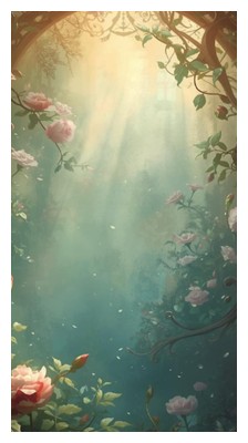 Marque-ligne - Jardin de lumière, Romantique
