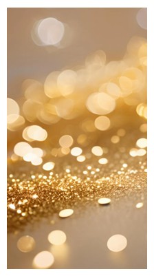 Marque-ligne - Paillettes dorées, Décoratif